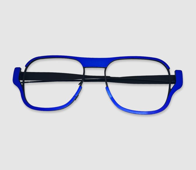 Bicolore noir bleu